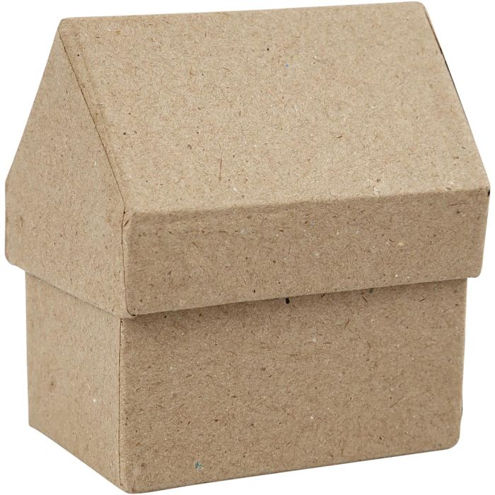 Hus, H: 10,5 cm, str. 6x8,5 cm, 4 stk./ 1 pk.