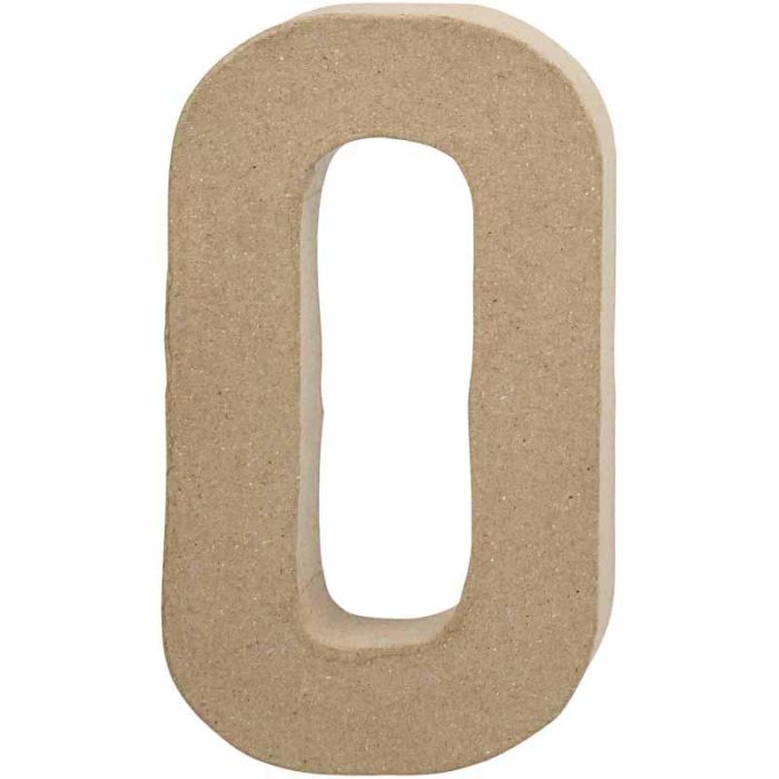 Bokstav, O, H: 20,4 cm, B: 11,5 cm, tykkelse 2,5 cm, 1 stk.