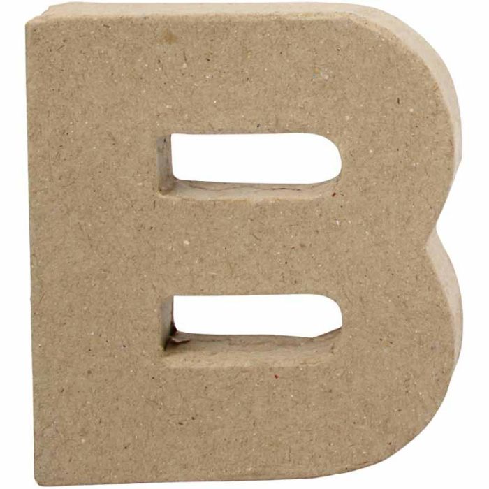 Bokstav, B, H: 10 cm, B: 9 cm, tykkelse 1,7 cm, 1 stk.
