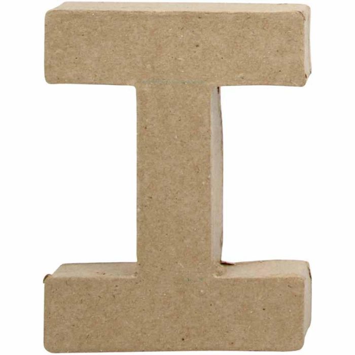 Bokstav, I, H: 10 cm, B: 7,5 cm, tykkelse 1,7 cm, 1 stk.