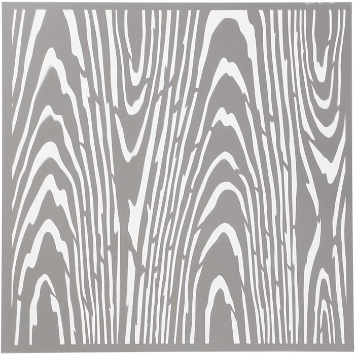 Stensil, tre, str. 30,5x30,5 cm, tykkelse 0,31 mm, 1 ark