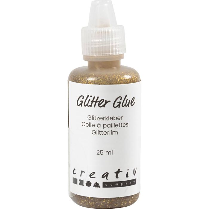 Glitterlim, gull, 25 ml/ 1 fl.