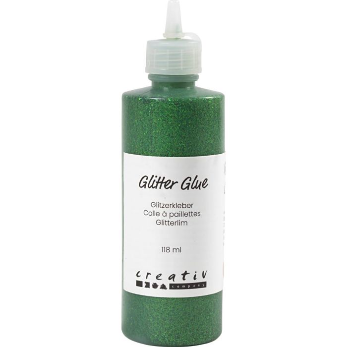Glitterlim, grønn, 118 ml/ 1 fl.