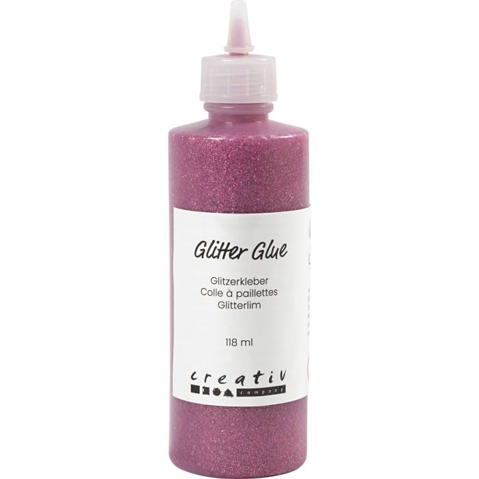 Glitterlim, rosa, 118 ml/ 1 fl.
