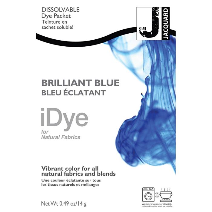 iDye for naturlige tekstiler, brilliant blå, 14 g/ 1 pk.