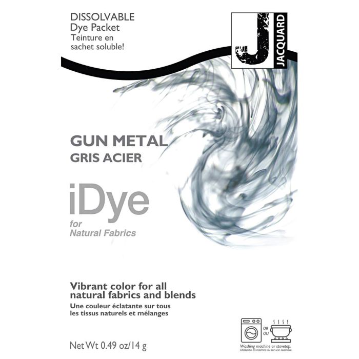 iDye for naturlige tekstiler, grå metall, 14 g/ 1 pk.