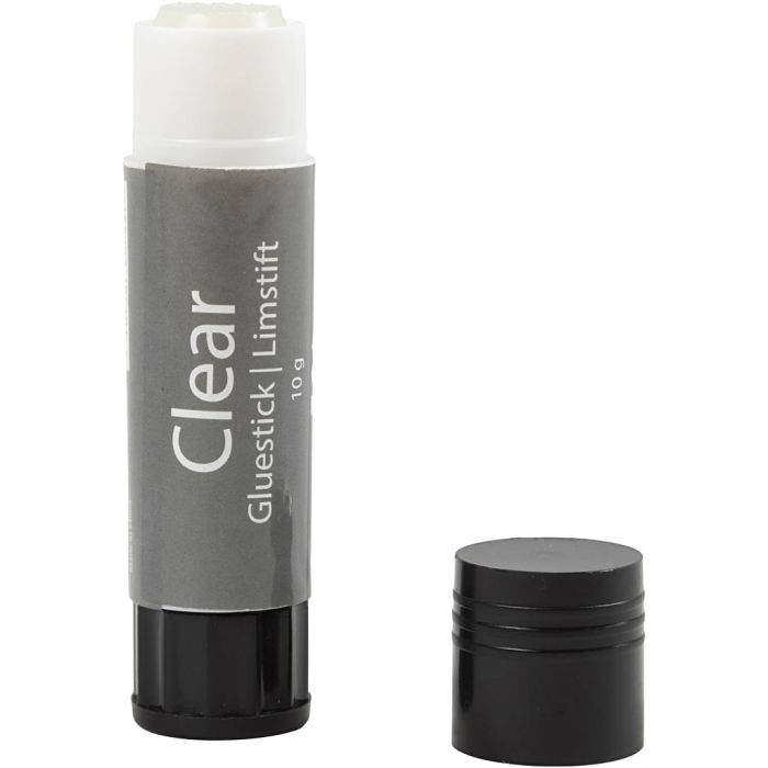 Clear Limstift, rund, 10 g, 1 stk.