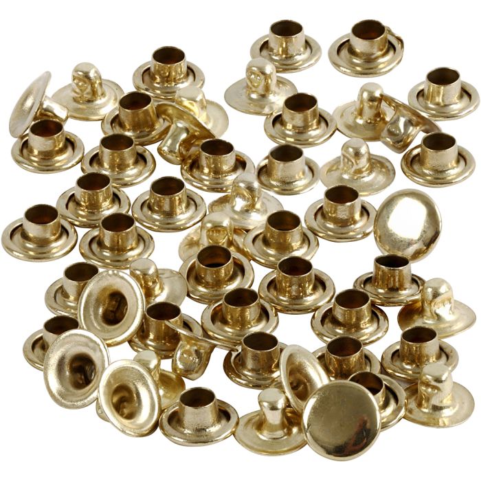 Nagler, dia. 7 mm, messing, 50 stk./ 1 pk.