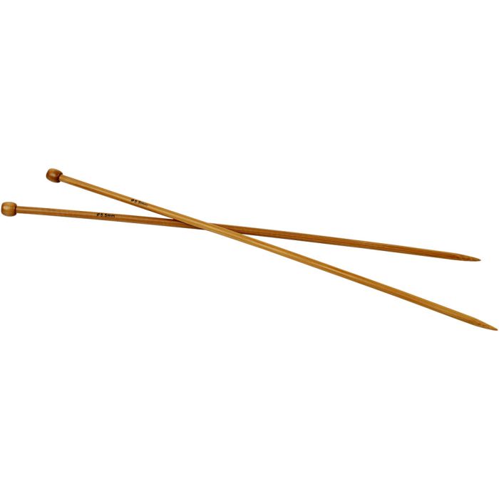 Strikkepinne, L: 35 cm, str. 5,5 mm, 1 par