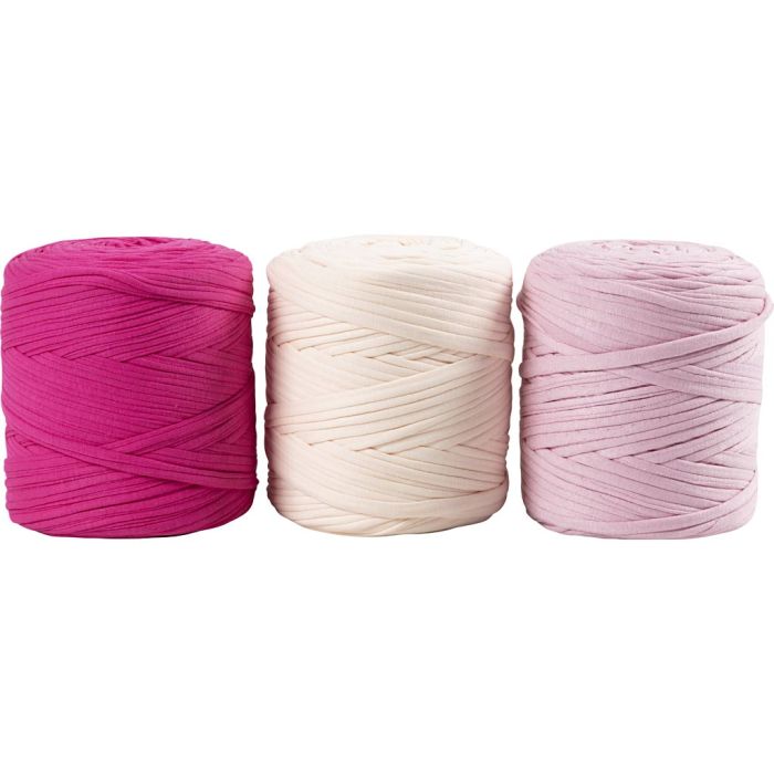 Spagettigarn, pinne 10-12,Farge kan variere , rosa nyanser, 2250 g, 3x750 g/ 1 pk.