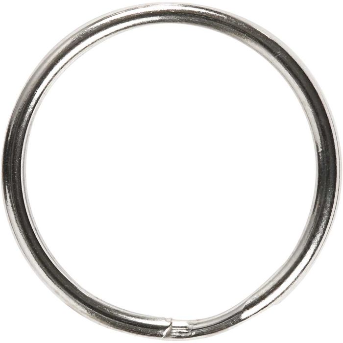 Nøkkelringer, dia. 25 mm, 8 stk./ 1 pk.