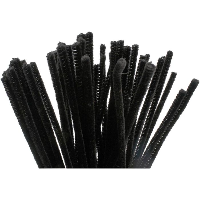 Piperenser, L: 30 cm, tykkelse 6 mm, svart, 50 stk./ 1 pk.