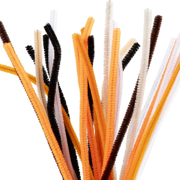 Piperenser, L: 30 cm, tykkelse 6 mm, halloween farger, 25 ass./ 1 pk.