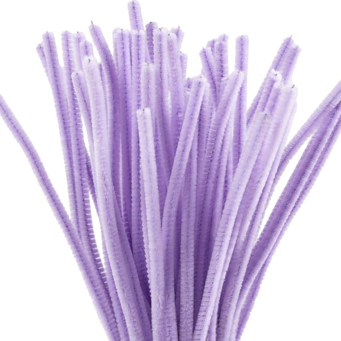Piperenser, L: 30 cm, tykkelse 6 mm, lilla, 50 stk./ 1 pk.