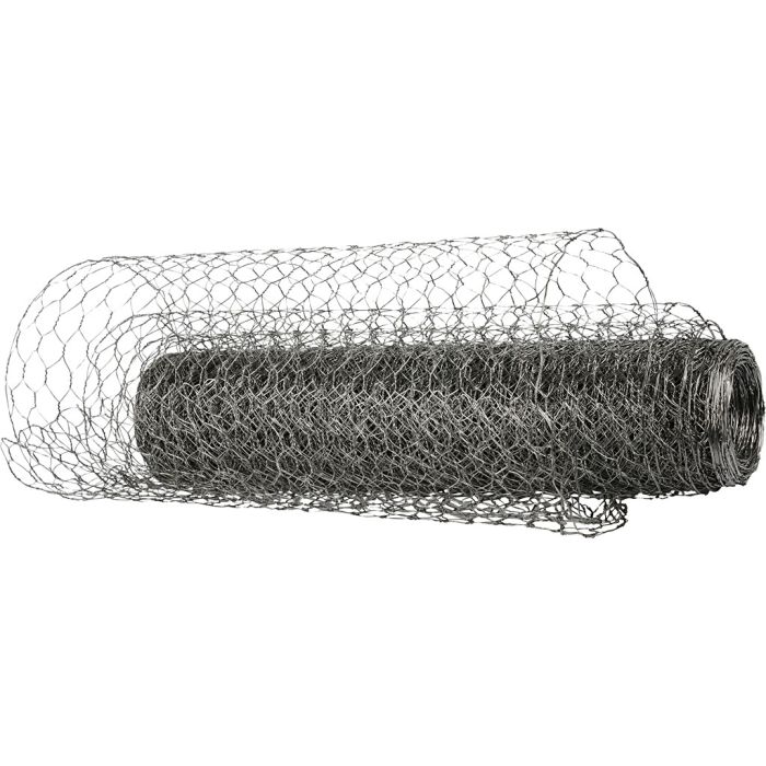 Hønsenetting, B: 40 cm, tykkelse 0,6 mm, 20 m/ 1 rl.