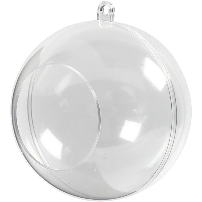 Dekorasjonskulee med hull, dia. 8 cm, hullstr. 4,5 cm, 5 stk./ 1 pk.