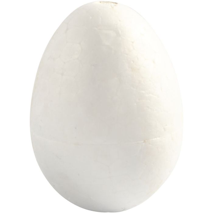 Egg, H: 6 cm, hvit, 5 stk./ 1 pk.
