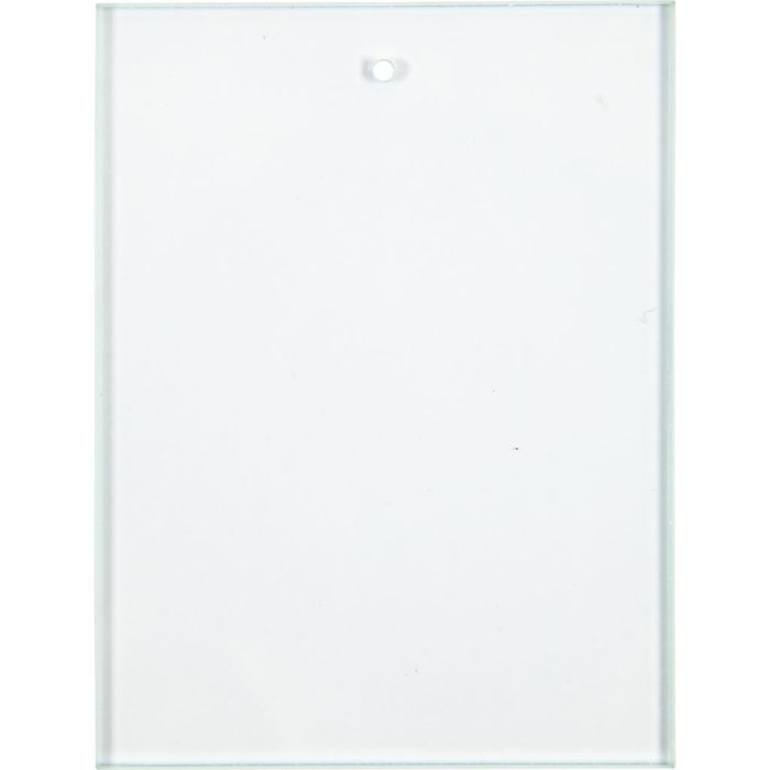 Glassplate, str. 8x6 cm, tykkelse 3 mm, 10 stk./ 1 pk.