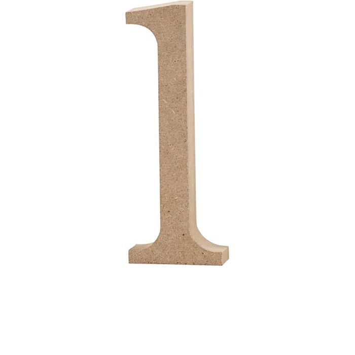 Bokstav, l, H: 12,7 cm, tykkelse 2 cm, 1 stk.
