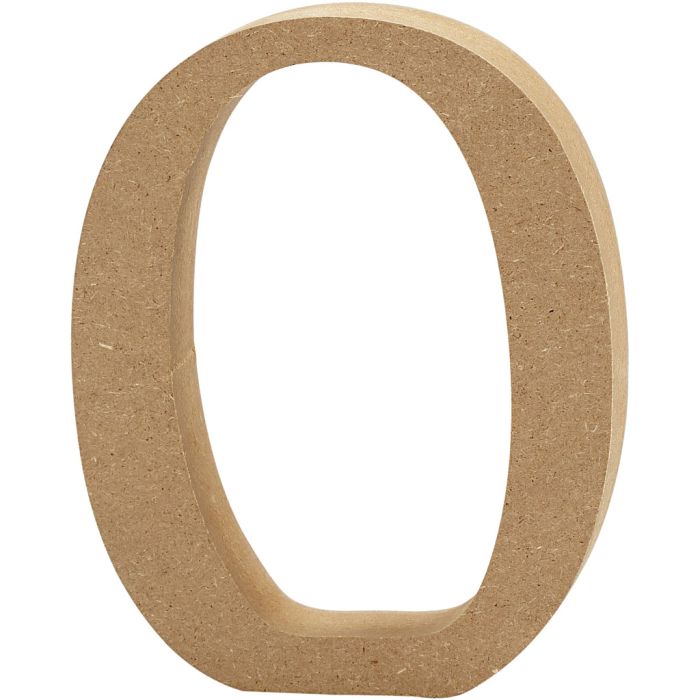 Bokstav, O, H: 8 cm, tykkelse 1,5 cm, 1 stk.