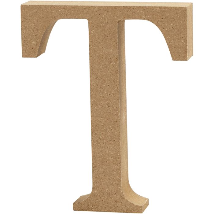 Bokstav, T, H: 8 cm, tykkelse 1,5 cm, 1 stk.