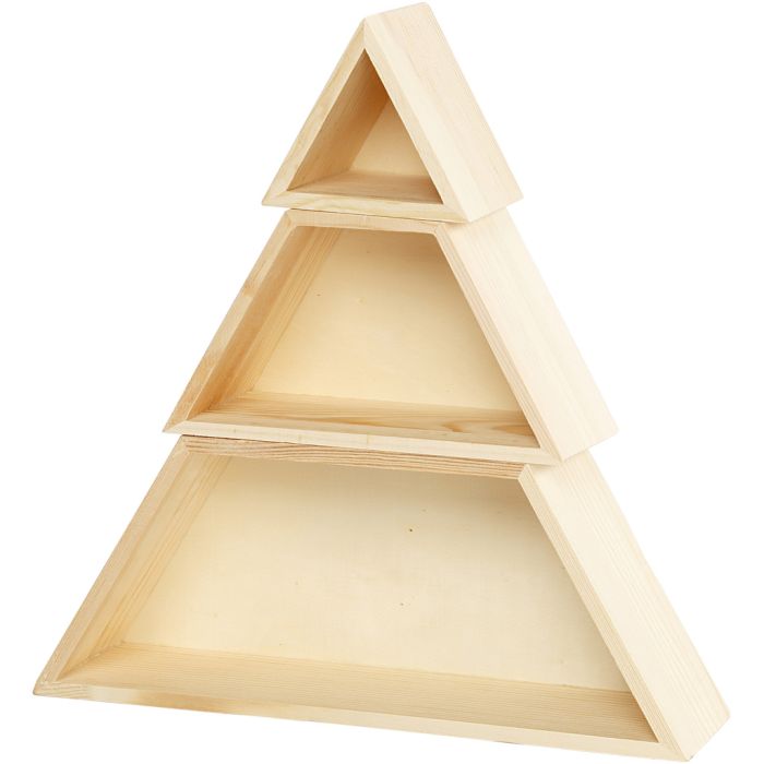 Bokkasser, H: 8+10+12 cm, B: 9+18+29 cm, 1 sett