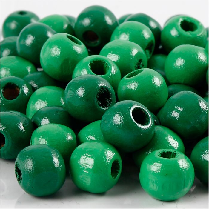 Treperler, dia. 12 mm, hullstr. 3 mm, ca. 40 stk., grønn, 22 g/ 1 pk.
