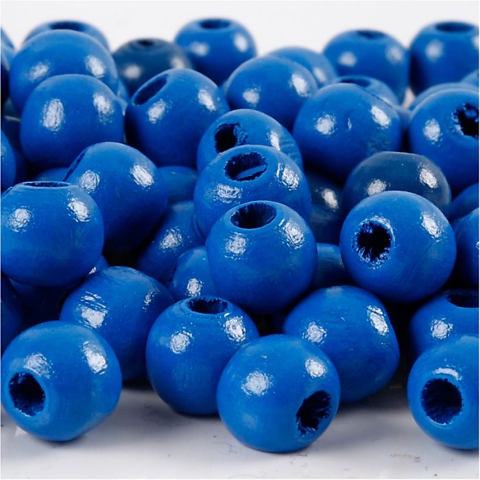 Treperler, dia. 12 mm, hullstr. 3 mm, ca. 40 stk., blå, 22 g/ 1 pk.