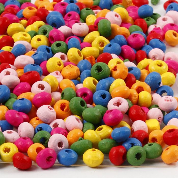 Treperler, dia. 4 mm, hullstr. 1-1,5 mm, ca. 1500 stk., 300 g/ 1 pose