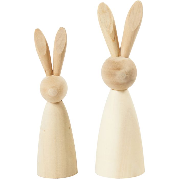 Harer, H: 12+14 cm, D: 3,5+4 cm, 2 stk./ 1 pk.