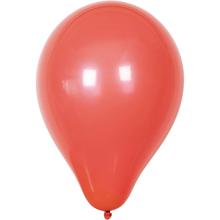 Ballonger, dia. 23 cm, rund, rød, 10 stk./ 1 pk.