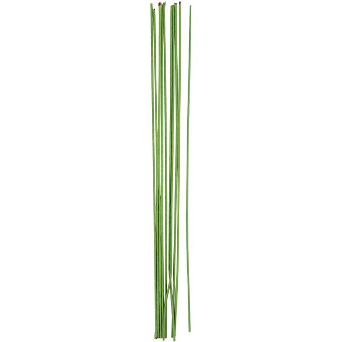 Blomstertråd, L: 30 cm, dia. 2 mm, grønn, 20 stk./ 1 pk.