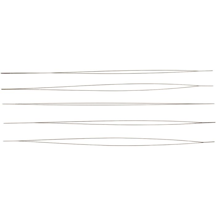 Perlenål, L: 12 cm, tykkelse 0,25 mm, 5 stk./ 1 pk.