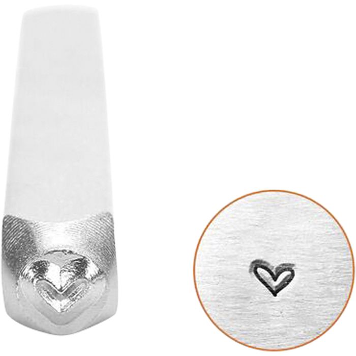 Pregestempel, Hjerte, L: 65 mm, str. 3 mm, 1 stk.