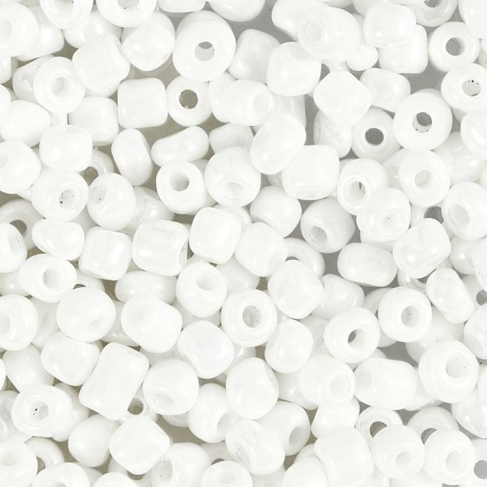Rocaillesperler, dia. 4 mm, str. 6/0, hullstr. 0,9-1,2 mm, perlemor, 500 g/ 1 pk.