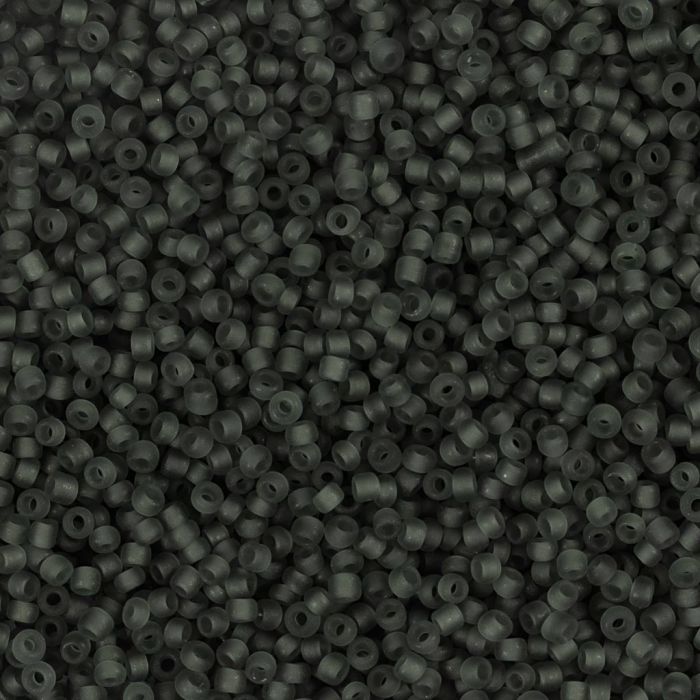 Rocaillesperler, nr. 15/0, dia. 1.7 mm, hullstr. 0,5-0,8 mm, grå, 25 g/ 1 pk.