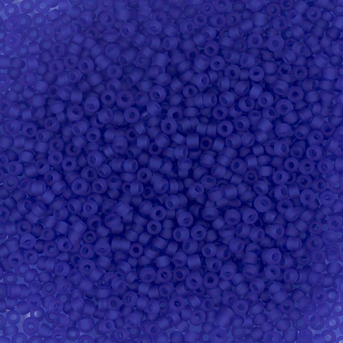 Rocaillesperler, nr. 15/0, dia. 1.7 mm, hullstr. 0,5-0,8 mm, blå, 25 g/ 1 pk.