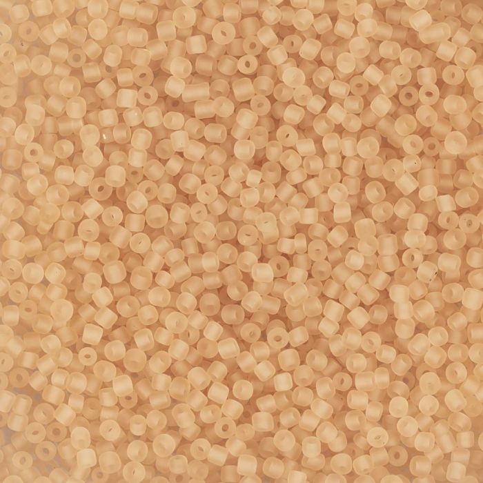 Rocaillesperler, nr. 15/0, dia. 1.7 mm, hullstr. 0,5-0,8 mm, peach ceter, 25 g/ 1 pk.