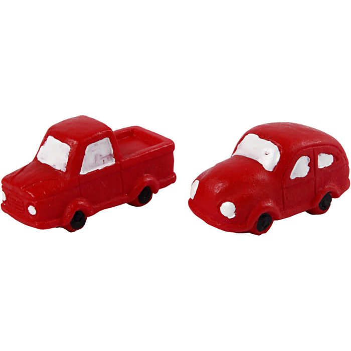 Minifigurer, H: 20 mm, L: 40 mm, rød, 2 stk./ 1 pk.