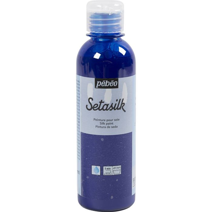 Textil Silk, kongeblå, 250 ml/ 1 fl.