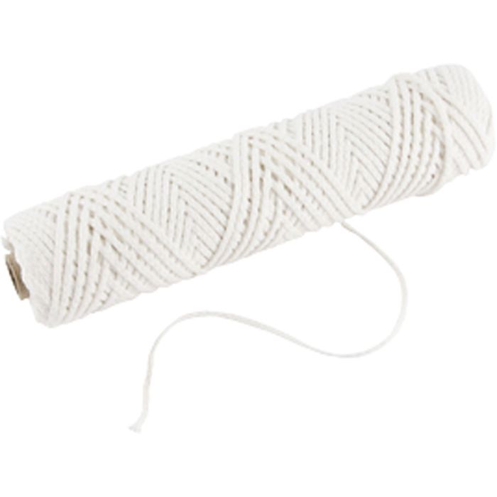 Veke, Passer til dyppede lys (dia. 30 mm) og formstøpte lys (dia. 80-100 mm) , B: 2 mm, 100 g, 50 m/ 1 rl.