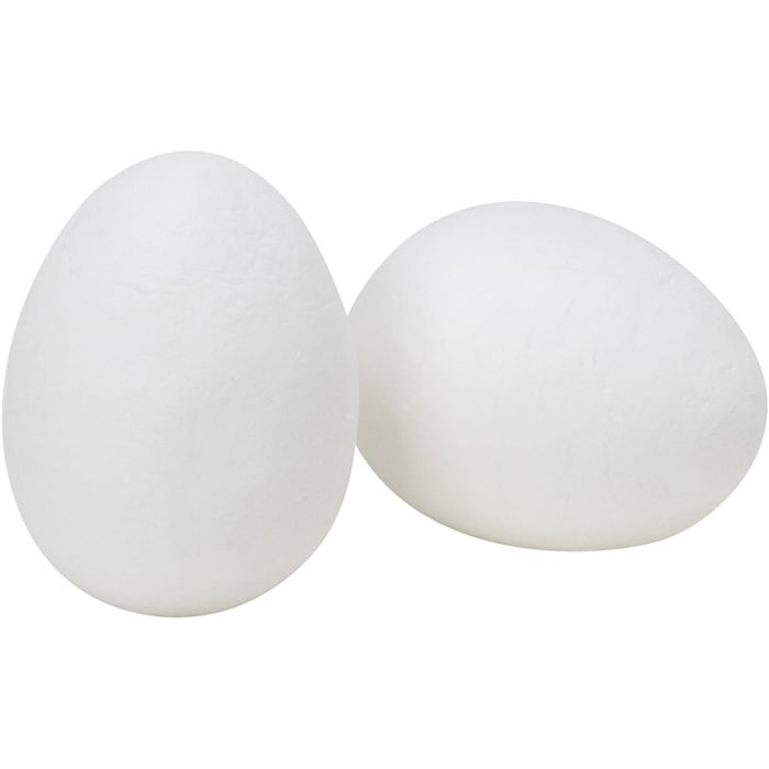 Egg, str. 40 mm, hvit, 100 stk./ 1 pk.