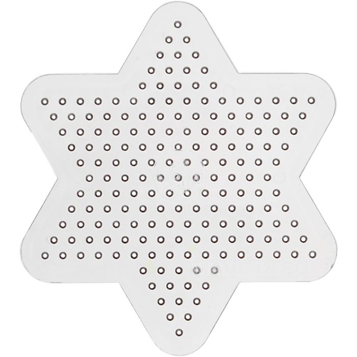 Perleplate, dia. 10 cm, medium, klar, 1 stk.