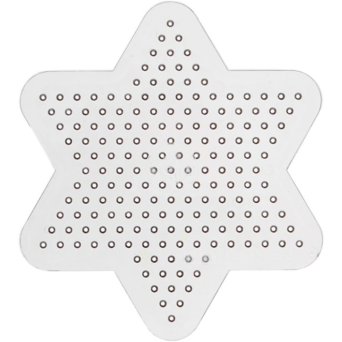 Perleplate, liten stjerne, dia. 10 cm, medium, 10 stk./ 1 pk.