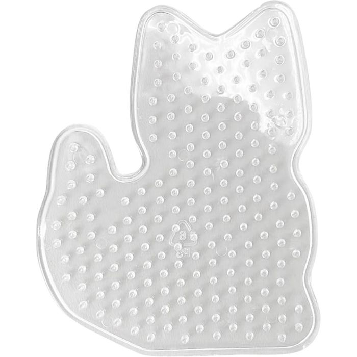 Perleplate, H: 10 cm, B: 8 cm, medium, klar, 1 stk.