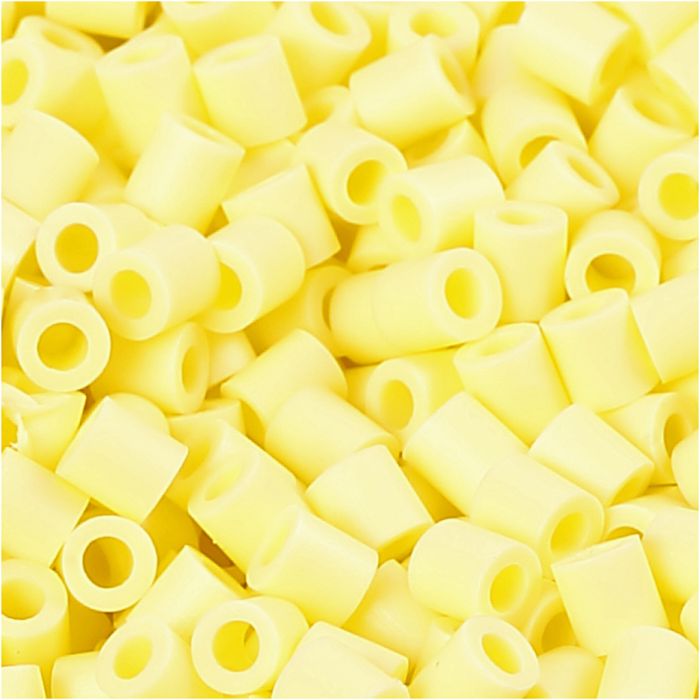 PhotoPearls, str. 5x5 mm, hullstr. 2,5 mm, medium, lys gul (21), 1100 stk./ 1 pk.