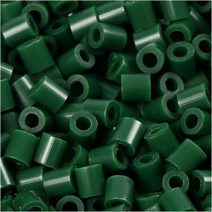 PhotoPearls, str. 5x5 mm, hullstr. 2,5 mm, medium, mørk grønn (9), 1100 stk./ 1 pk.