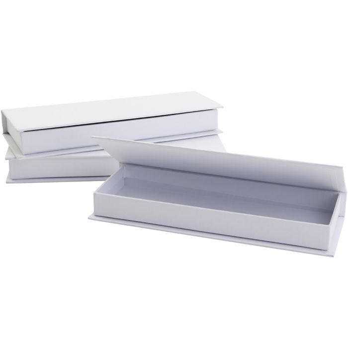Pennal hvit papp, 12 stk./ 1 pk.
