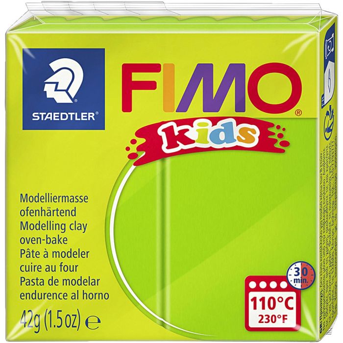 FIMO® Kids Leire, lys grønn, 42 g/ 1 pk.