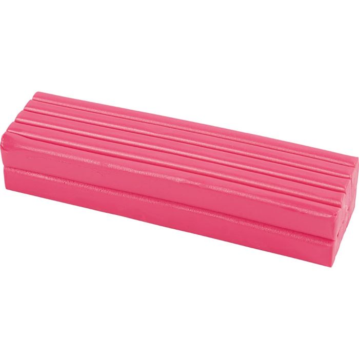 Modellervoks, str. 13x6x4 cm, neon pink, 500 g/ 1 pk.